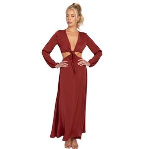 Resa Noelle Maxi Dress in Merlot Size XS
